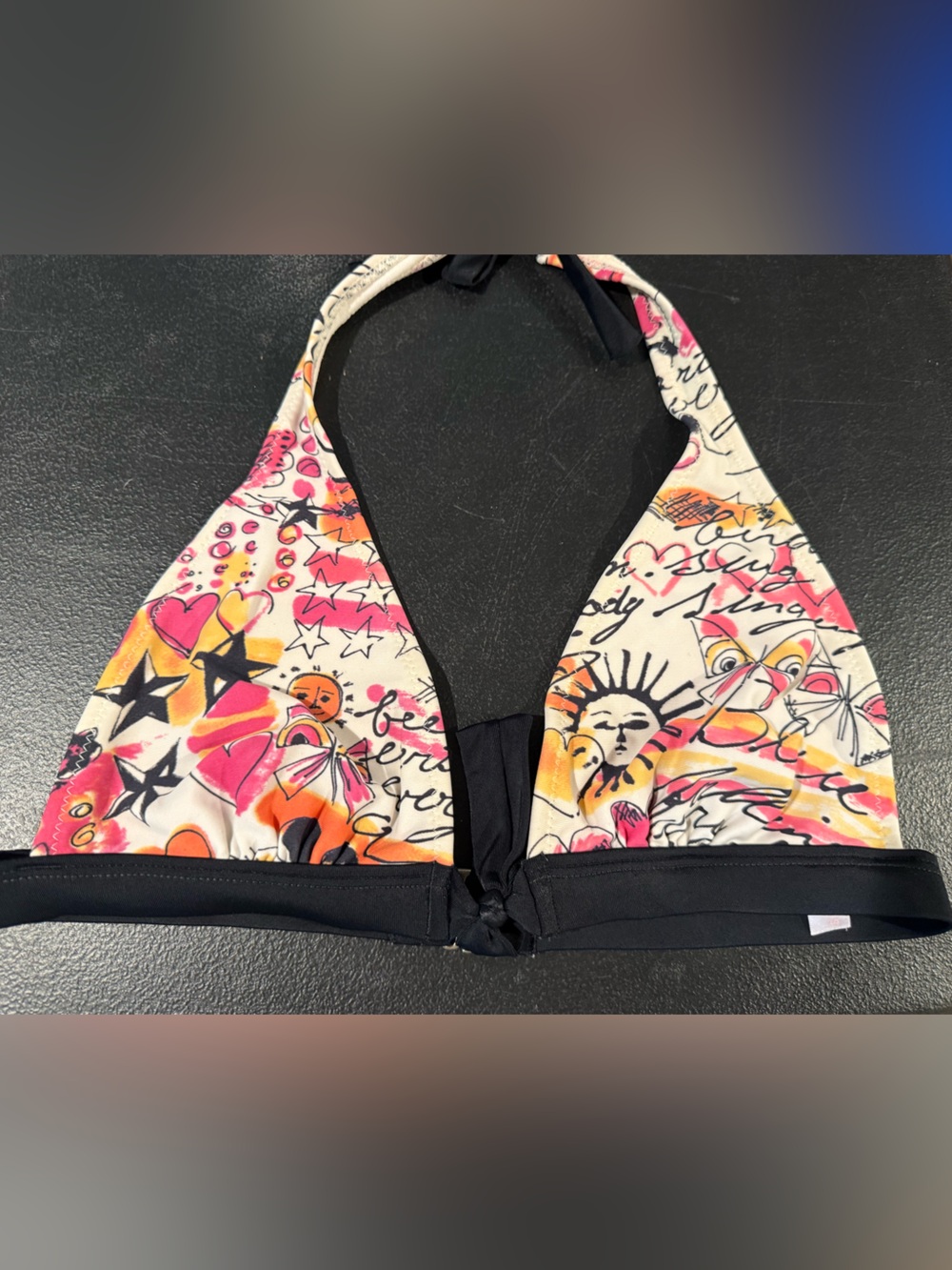 Vintage Y2K Victoria’s Secret l sexy love letters heart bikini top